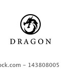 dragon design with a retro aggressive style 143808005