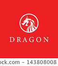 dragon design with a retro aggressive style 143808008