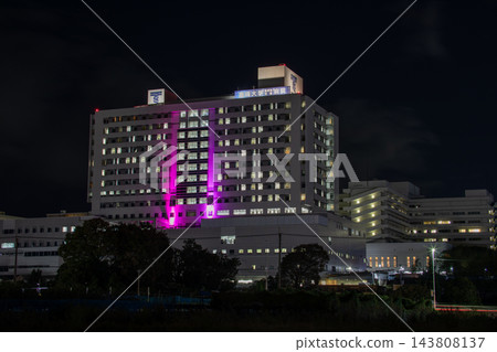 東海大學醫院粉紅絲帶燈光秀 東海大學醫院粉紅絲帶燈光秀 143808137
