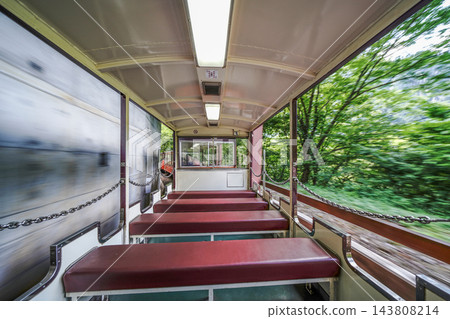 從黑部峽谷Torokko列車行駛中看到的景色 143808214
