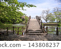 Springtime park, Taiko Bridge 143808237