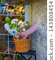 Flower shop in street 143808454