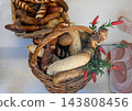 Fresh pastries in bakery 143808456