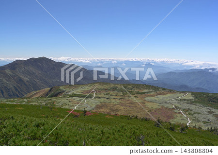 白山的秋天景色 白山的秋天景色 143808804