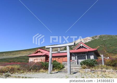 白山的秋天景色 143808815