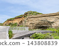 千葉縣銚子市:著名旅遊景點屏風浦的地質邊界及週邊景色。 千葉縣銚子市:著名旅遊景點屏風浦的地質邊界及週邊景色。 143808839