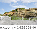 千葉縣銚子市:著名旅遊景點屏風浦的地質邊界及週邊景色。 千葉縣銚子市:著名旅遊景點屏風浦的地質邊界及週邊景色。 143808840
