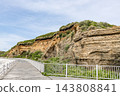 千葉縣銚子市:著名旅遊景點屏風浦的地質邊界及週邊景色。 千葉縣銚子市:著名旅遊景點屏風浦的地質邊界及週邊景色。 143808841