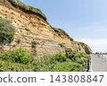 千葉縣銚子市:著名旅遊景點屏風浦的地質邊界及週邊景色。 千葉縣銚子市:著名旅遊景點屏風浦的地質邊界及週邊景色。 143808847