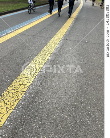 馬拉松、跑步路線、公園、自行車道 143808892