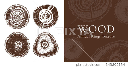Wood ring textures pair with a presentation panel and copy space creating refined template 143809134