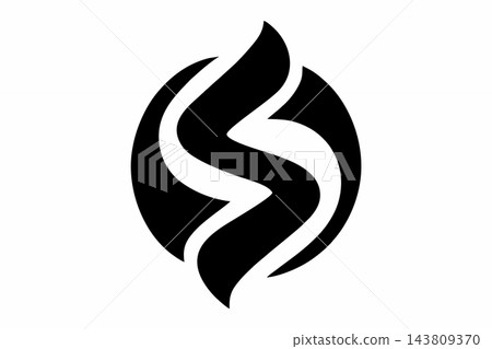 Abstract Letter S Monogram Vector Logo Design inside a Circle Abstract Letter S Monogram Vector Logo Design inside a Circle 143809370
