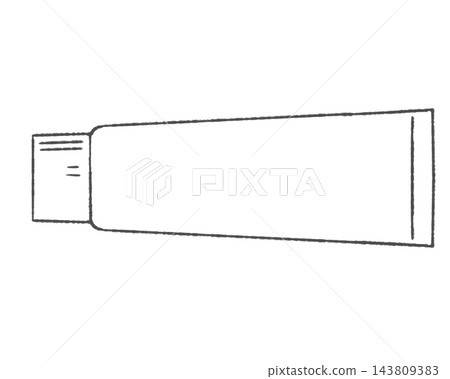 A simple illustration of a white tube. 143809383
