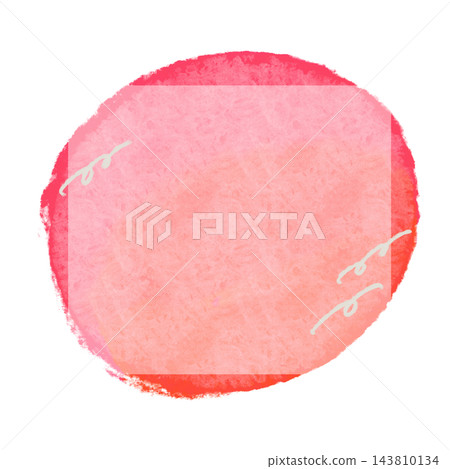 Watercolor-style frame illustration (Christmas & New Year's) Watercolor-style frame illustration (Christmas & New Year's) 143810134