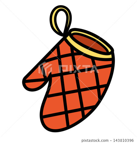 Simple pot holder/mitt (orange) Simple pot holder/mitt (orange) 143810396