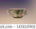Qing Dynasty Canton Porcelain Two-handled Cup with Figural and Flower-Bird Panels, China Zhenjiang Museum Collection, Collected from Liyang, Jiangsu 143810968