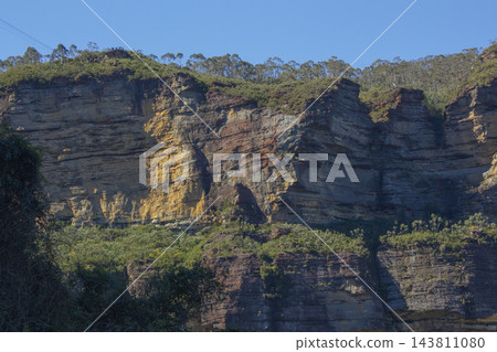 This is a close-up of a cliff in Australia's Blue Mountains. This is a close-up of a cliff in Australia's Blue Mountains. 143811080