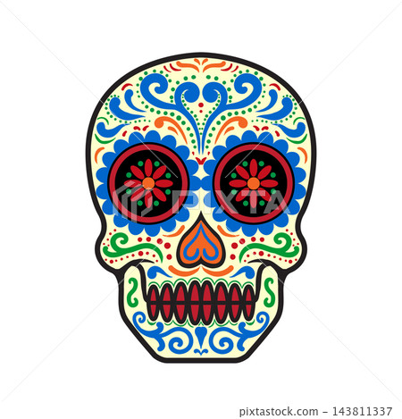 Sugar Skull, Day of the Dead Calavera Sugar Skull, Day of the Dead Calavera 143811337