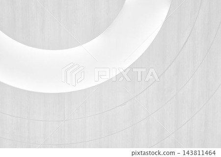 Abstract White Modern Architectural Ceiling Design with Curved Lines and Recessed Lighting. Abstract White Modern Architectural Ceiling Design with Curved Lines and Recessed Lighting. 143811464