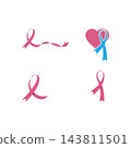 Hand with ribbon Breast cancer awareness 143811501