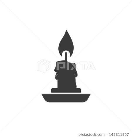 fire wax silhouette icon symbol 143811507