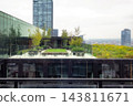 Landscaped Rooftop Terrace with Outdoor Seating in Chicago 143811671