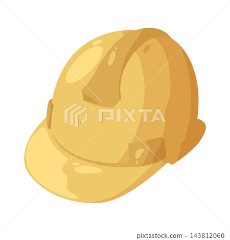 Illustration of Yellow Hard Hat Illustration of Yellow Hard Hat 143812060