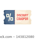 Illustration of Discount Coupon 143812080
