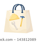 Illustration of Labor Day Shopping Bag 143812089