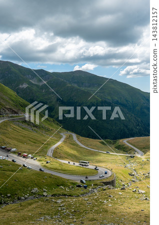 Scenic Winding Curves Of Transfagarasan Highway Fagaras Mountains Romania 143812157