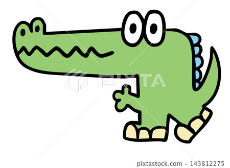 Hand drawn green crocodile for wild animal, stickers, cartoon character, comic, mascot, plush toy, kid doll, cute patch, shirt print, brooch, standee, department store, icon, zoo, souvenir shop, trip Hand drawn green crocodile for wild animal, stickers, cartoon character, comic, mascot, plush toy, kid doll, cute patch, shirt print, brooch, standee, department store, icon, zoo, souvenir shop, trip 143812275