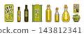 Vector Olive Oil bottles set 143812341