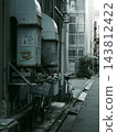 Scenery with a bicycle in the back alley 143812422
