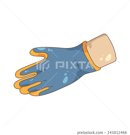 Illustration of work glove Illustration of work glove 143812466