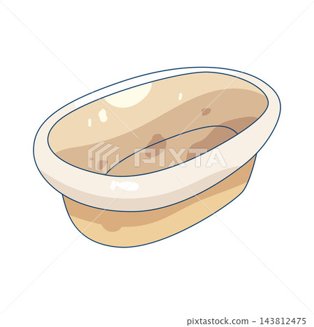 Illustration of proofing basket Illustration of proofing basket 143812475