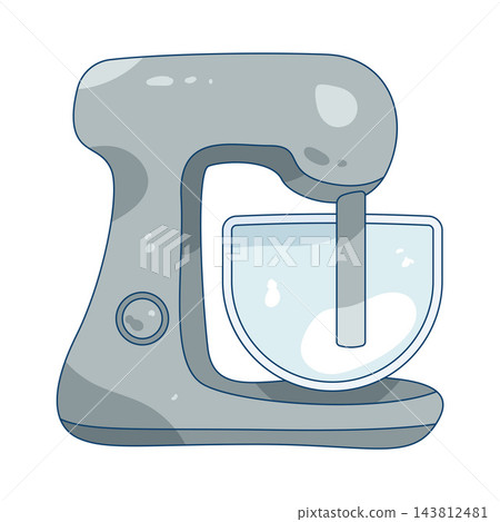 Illustration of stand mixer 143812481