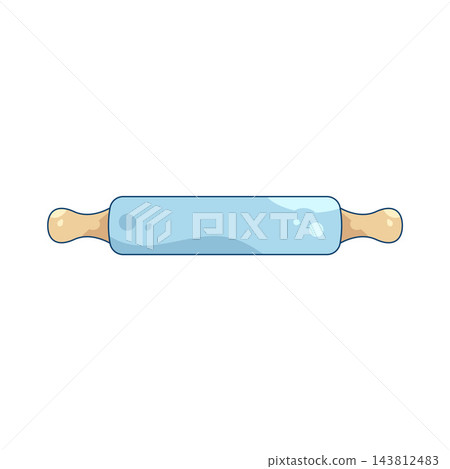 Illustration of silicone rolling pin Illustration of silicone rolling pin 143812483