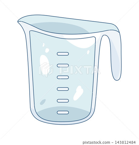 Illustration of measuring cup Illustration of measuring cup 143812484