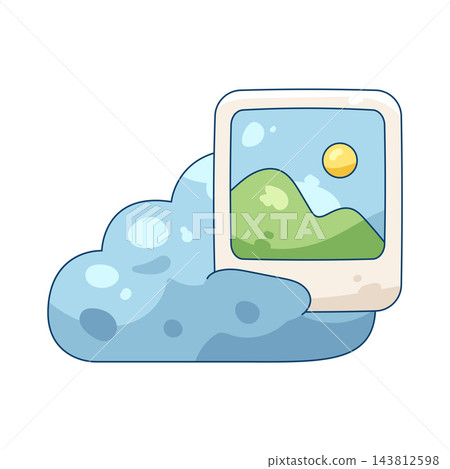 Illustration of cloud images Illustration of cloud images 143812598