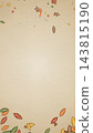 Thanksgiving Falling Leaves Block Print Copy Space Backdrop Illustration 143815190