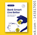 International Banking Day Vertical Poster Social Media Cartoon Design 143817005