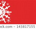 Snowflake and knit background illustration 143817155