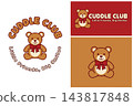 Adorable teddy bear mascot, playful typography, and friendly colors create a warm and inviting design for kids' entertainment vector design 143817848