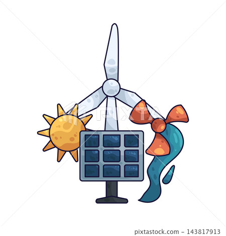 Illustration of Renewable Energy Illustration of Renewable Energy 143817913