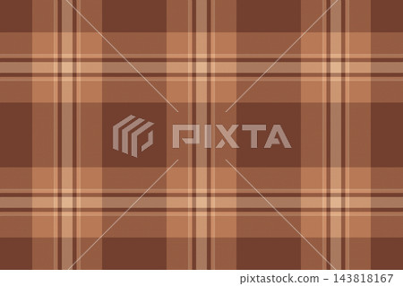 Multicolored fabric tartan textile, installing check pattern texture. Commerce plaid background vector seamless in orange and red colors. Multicolored fabric tartan textile, installing check pattern texture. Commerce plaid background vector seamless in orange and red colors. 143818167