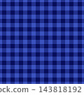 This classic blue gingham pattern features a seamless check print with subtle diagonal line textures, perfect for textiles, fabric designs, creative digital backgrounds, and country style decor. 143818192