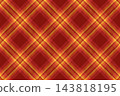 This seamless tartan plaid pattern in warm red and golden yellow hues evokes cozy, nostalgic feelings of autumn. Ideal for festive backgrounds, textiles, or craft projects nobody present. 143818195
