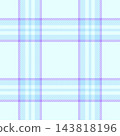 Ragged seamless check tartan, gentleman pattern background plaid. Cover fabric textile vector texture in light and cyan colors. 143818196