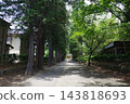 通往惠林寺的道路，背景可以看到紅色的寺門。 143818693