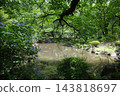 惠靈寺花園中的一個池塘 143818697